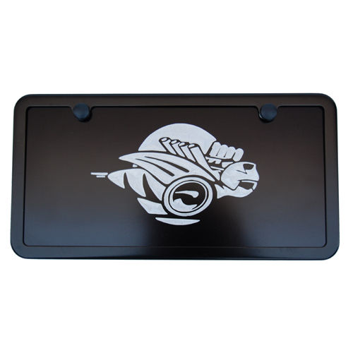 "Rumble Bee" Logo Black Vanity License Plate - Click Image to Close